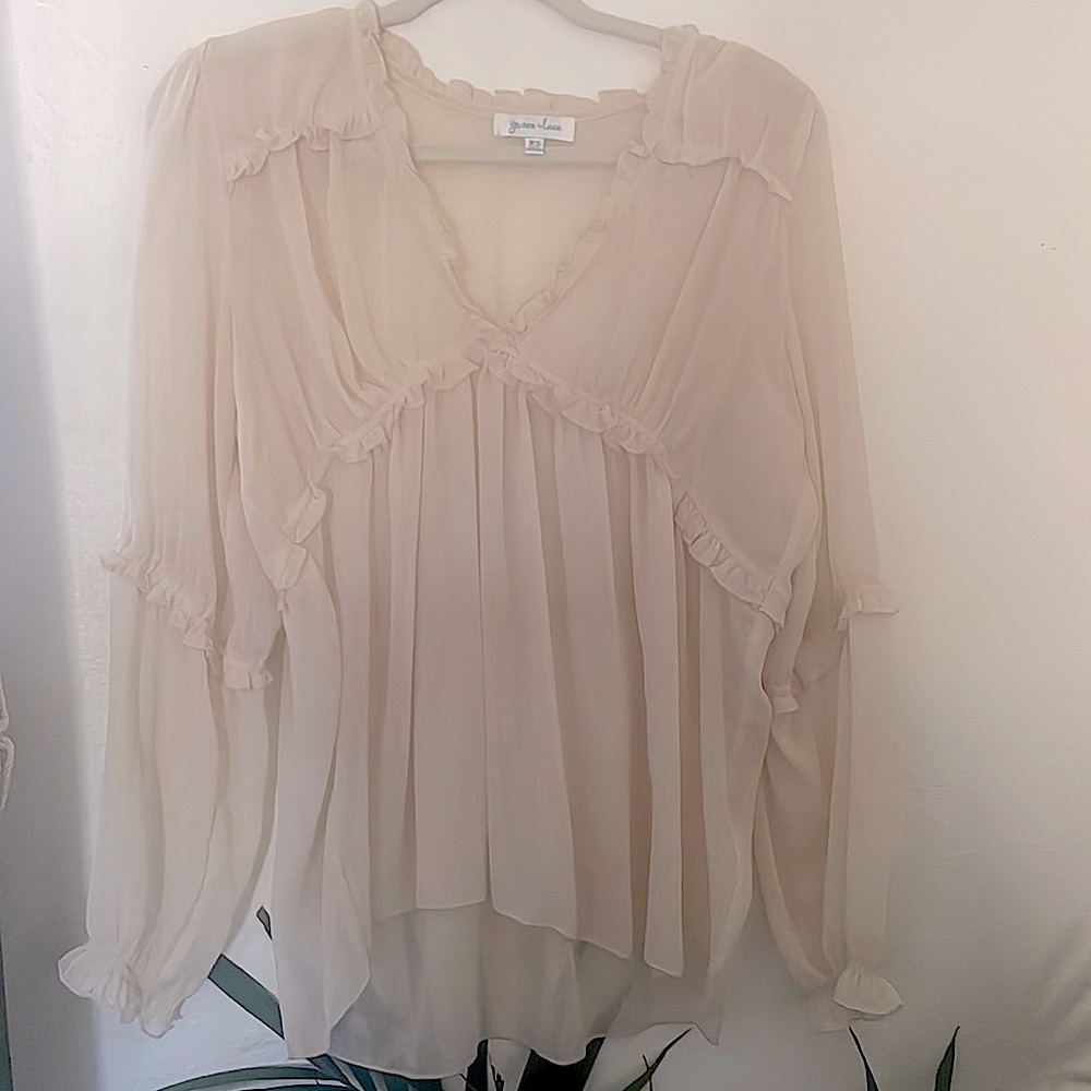 Grace lace Sheer long sleeve top